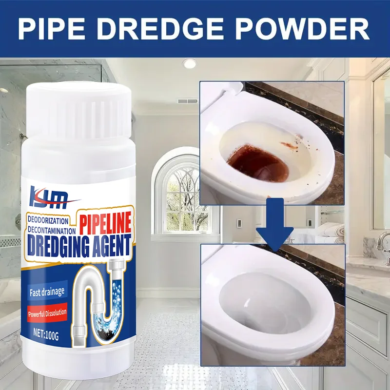 عامل تجريف الأنابيب 100 مل - فتح سريع، القضاء على الرائحة، تذويب الشحوم، آمن للمصارف والأنابيب، بيئيًا