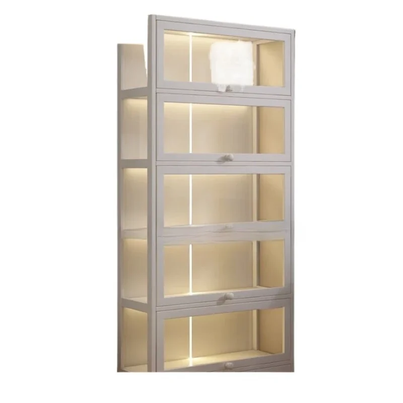 Transparent Lego Display Cabinet with Light for Home Use