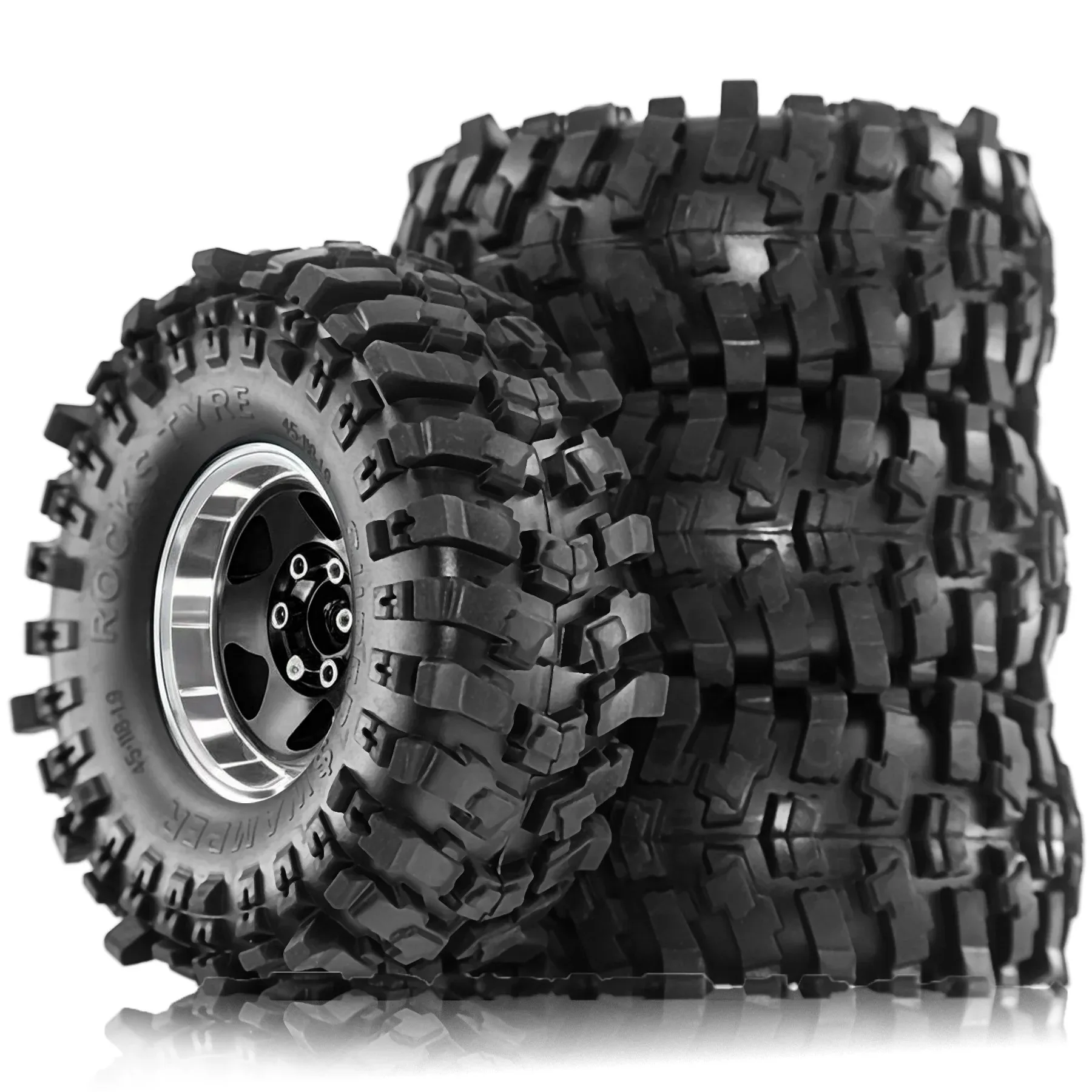 

4pcs 1.9 in Wheel Tires for 1/10 TRX4 TRX6 SCX10 SCX10 II 90046 SCX10 III AXI03007 Gen7/8 D90 VS4-10 RC Crawler Car
