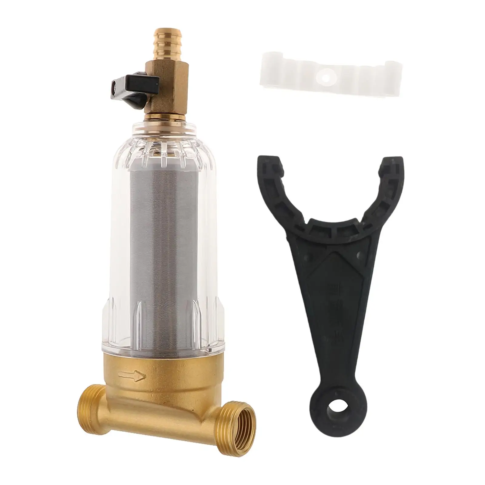 Sediment Water Filter Stainless Steel Mesh Down Water Purifier System for Home Tap Pond Protection