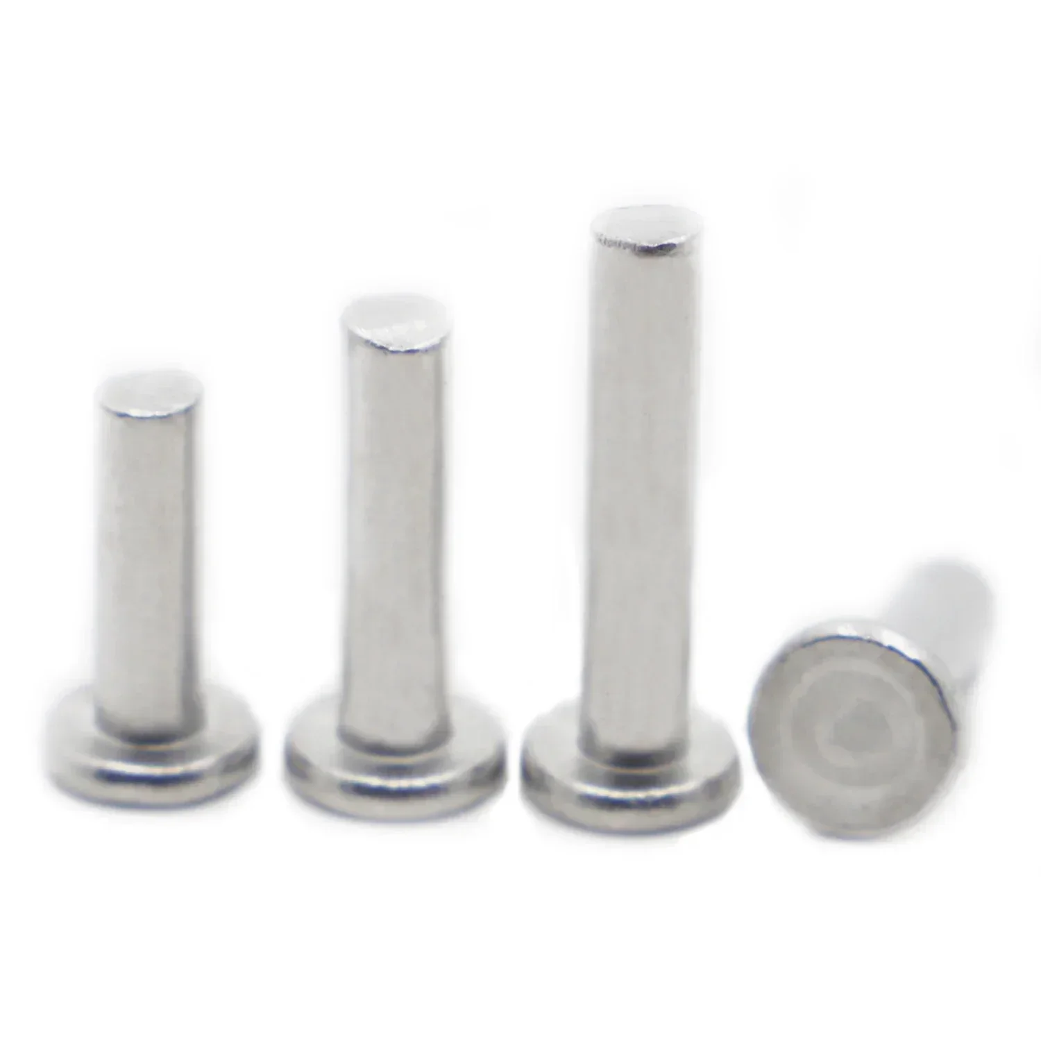 10-50pcs M2-M8 GB109 Aluminium Alloy Flat Thin Wafer Head Punch Self-plugging Solid Rivet Rod
