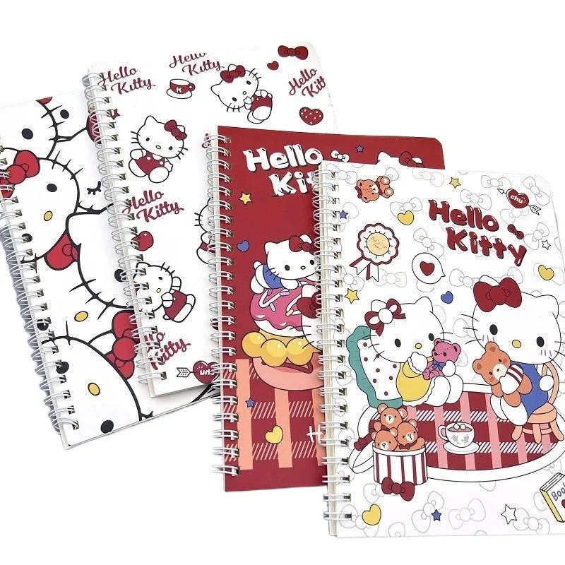 

Блокнот Sanrio Hellokitty в стиле аниме, красивый, милый, с сердечками для девушек, спираль А5, утолщенный дневник, канцелярские принадлежности для студентов, блокнот, оптовая продажа