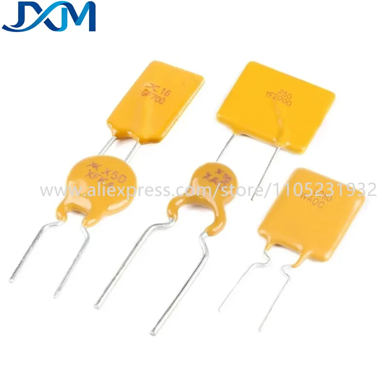 10pcs/lot Resettable Fuse 16V 30V 60V 72V 250V 0.5A 0.9A 1.1A 0.75A 1.35A 1.6A 1.85A 2A 2.5A 3A 3.75A 4A 5A 7A 12A DIP