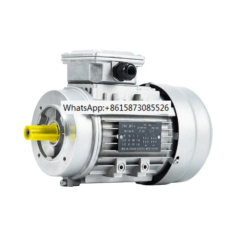 Triple asynchronous motor 1.5/2.2/3/4/7.5KW copper wire aluminum shell 1400 to 380V small flange B14 motor