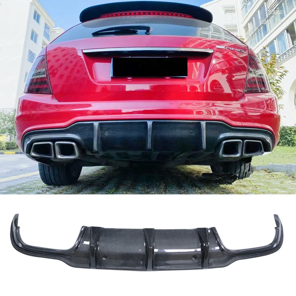 

Carbon Fiber Rear Diffuser For Mercdes-Benz C-class W204 Travel Version model 2011-2014 Car bumpers Lip