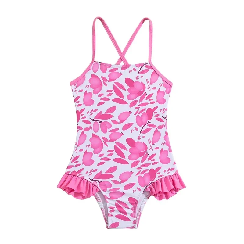 1-5 anni Costume da bagno per bambina per bambini Costume da bagno intero estivo Costume da bagno per bambini Costumi da bagno senza maniche Costumi da bagno