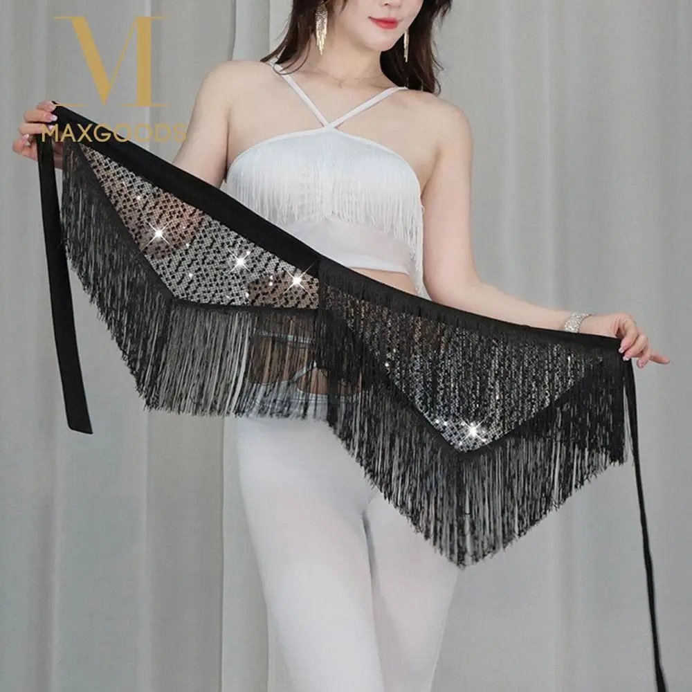 Fashion Tassel Belly Dance Hip Scarf Sequins Bohemian Women Belt Skirt Waist Chain Show Costumes