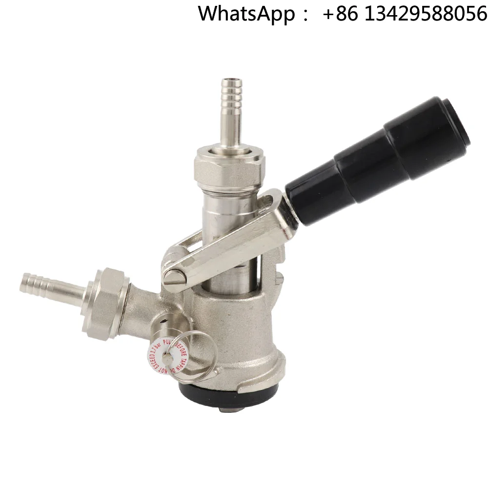 

Homebrew Kegerator Keg Head Dispenser Sankey Tap System D S Type Stainless Steel Probe Pressure Valve Metal Beer Keg Coupler