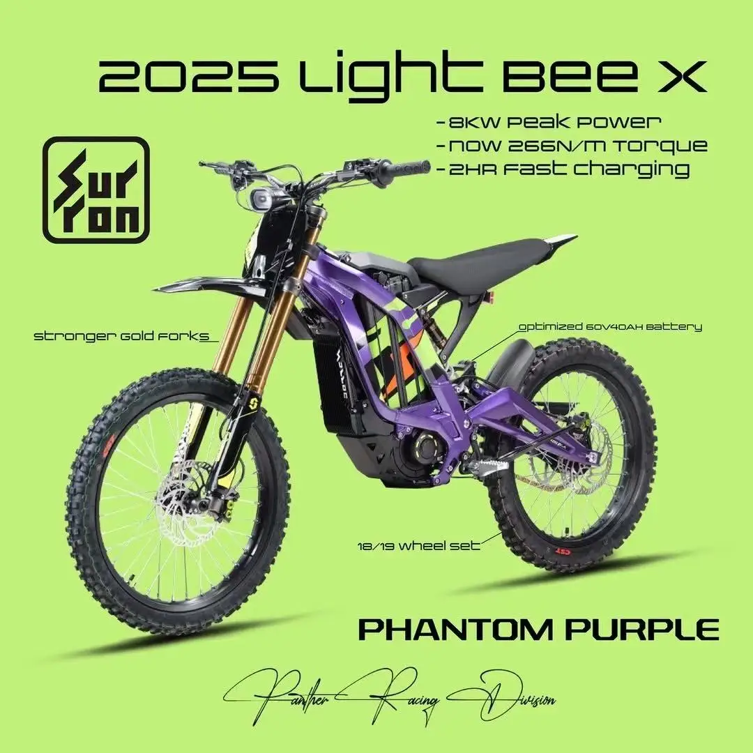 

Surron Light Bee x 2025 новая электрическая трековая версия для внедорожных мотоциклов