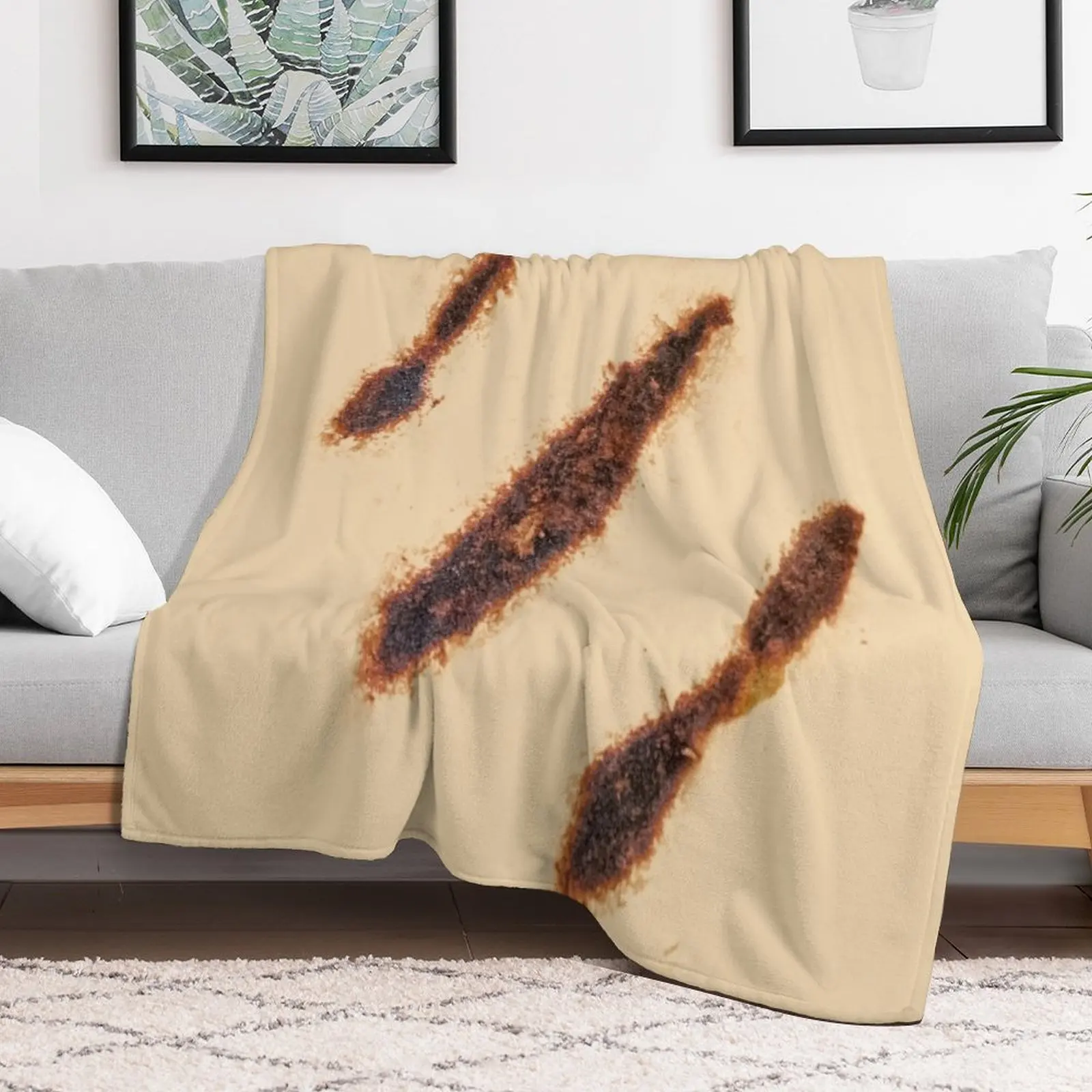 Arepa - Grilled arepa marks Throw Blanket Furrys Luxury Throw for winter Moving Blankets