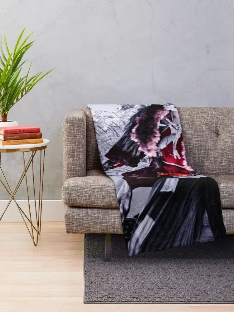 The Werewolf Ronin Throw Blanket Travel heavy to sleep valentine gift ideas Blankets