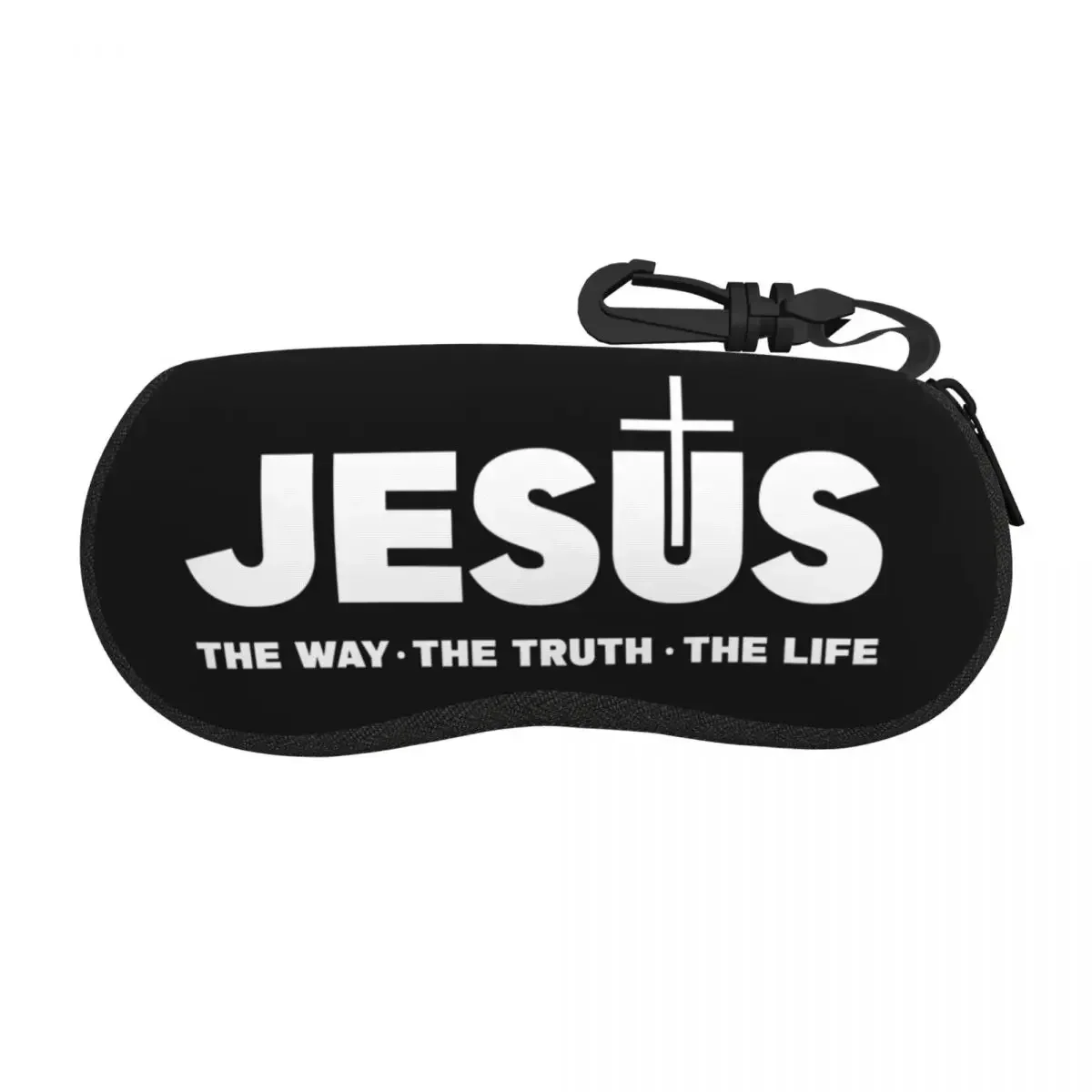 

Custom Jesus Christ The Way The Truth The Life Eyeglass Glasses Case Soft Religion Christian Faith Sunglasses Protective Pouch