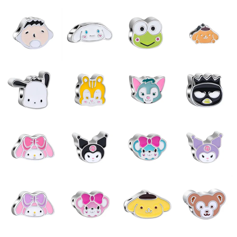 

New Miniso Fashion Sanrio Kuromi Charm Beads Suitable for Original Women's Bracelets Jewelry Accessories Gifts