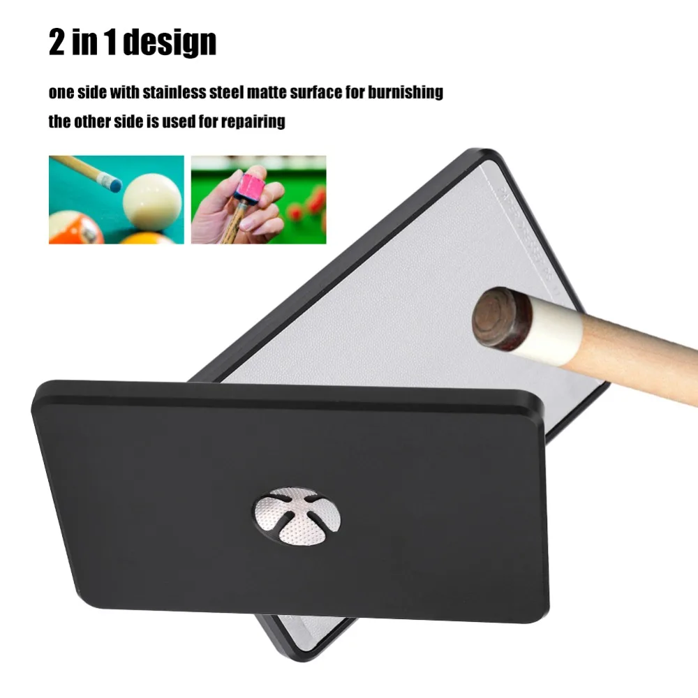 

Portable Tip Shaper Aluminum Alloy 2 in 1 Burnisher Repair Tool Ultra Thin Billiard Stick Repair Tool Cue Tip Polishing