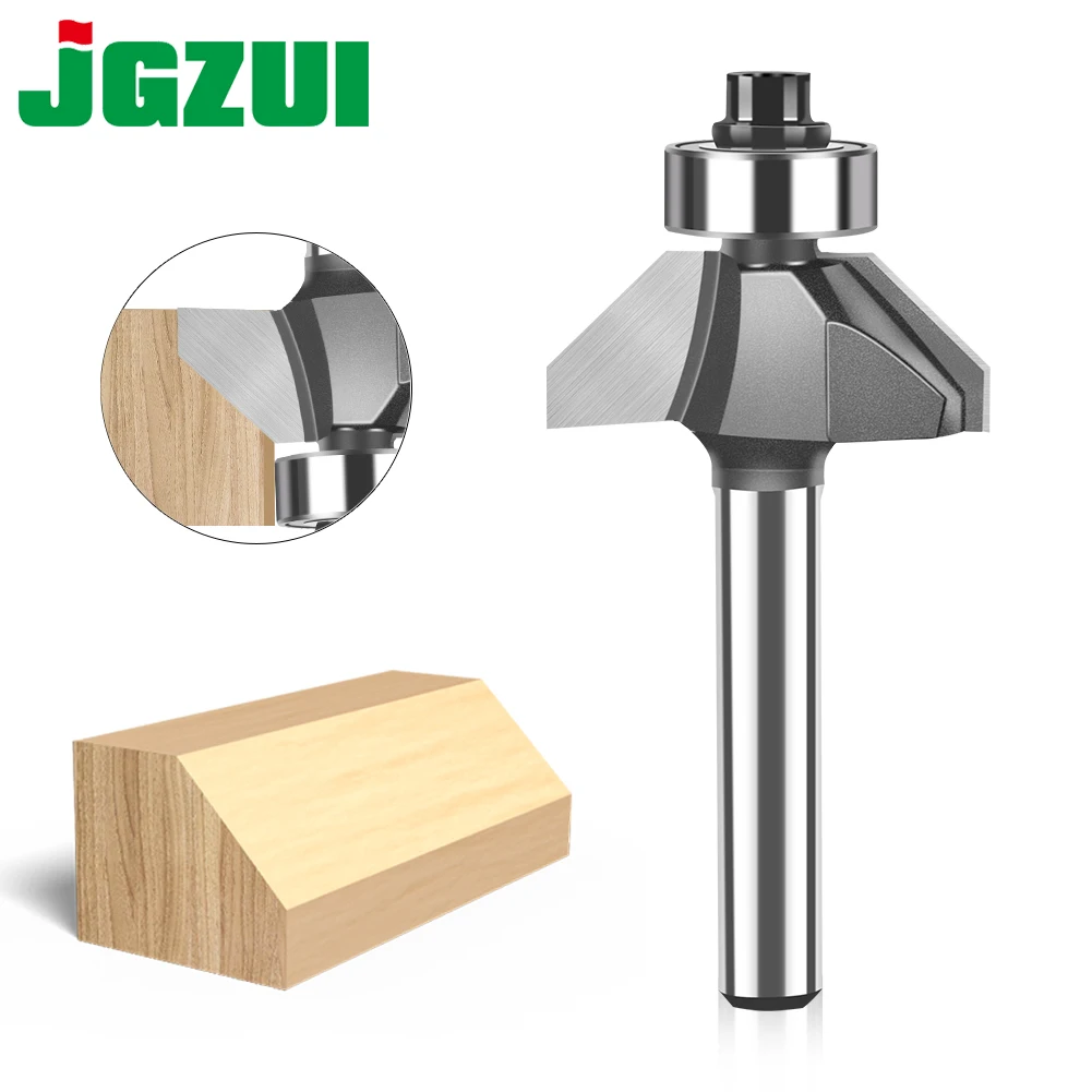 1pc 6mm 1/4in Shank 45 Degree Chamfer Router Bit The high quality Edge Forming Bevel Woodworking Milling Cutter for Wood Bits