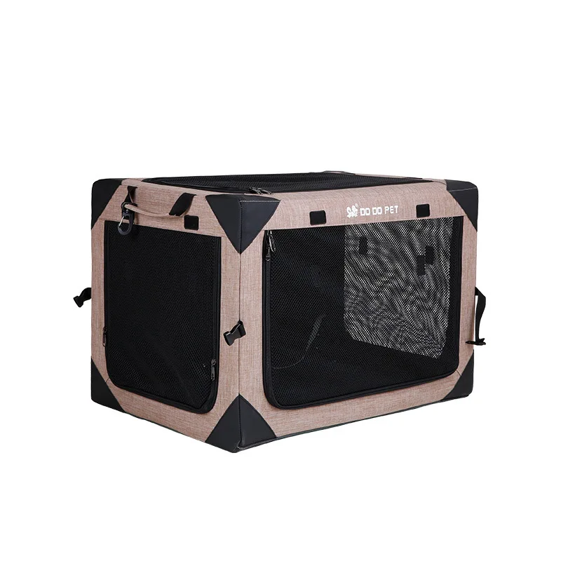 

Foldable dog car cage