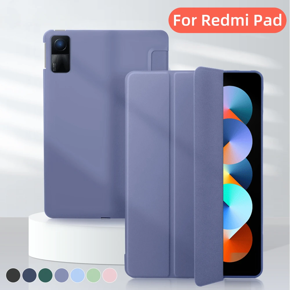 

Для Xiaomi Redmi Pad SE Case 2023 Flip Tri-Fold Stand Защитный чехол из ТПУ для RedMi Pad SE 11 дюймов Чехол для планшетов Автоматическое пробуждение и сна