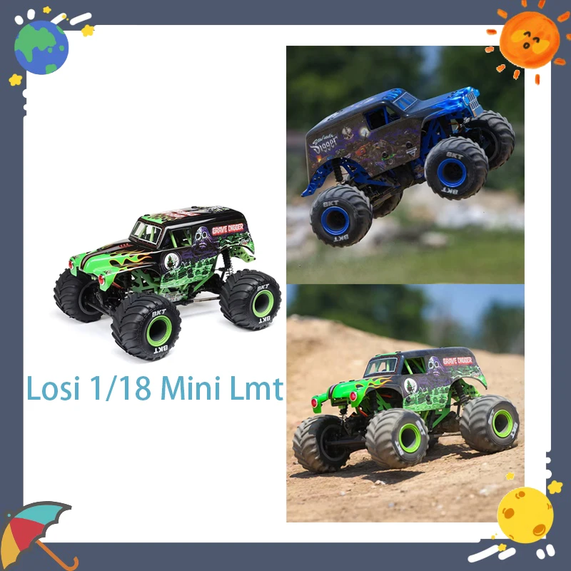 

Losi 1/18 Mini LMT Маленький грязевой грузовик RC Электрический пульт дистанционного управления Внедорожник Игрушка для детей 14 лет Подарок на день рождения для друзей