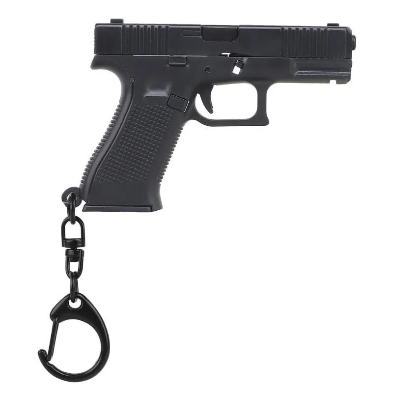 Tactical Pistol Shape Men\'s Keychain Mini Portable Decorations Detachable G45 Keyring Key Chain Ring Trend Toys Gift