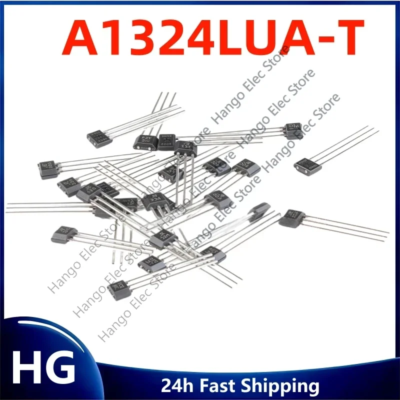 

5PCS/Lot Original brand new A1324LUA-T SIP-3 A1324LUA A1324 324 SIP3 Silkscreen 324 Low noise linear Hall sensor