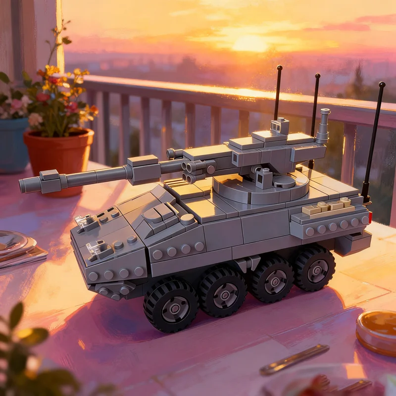 478pcs MOC Stryker Model Building Blocks Architecture DIY Creative Christmas Gifts Toy Idea Education Birthday Brick Kids