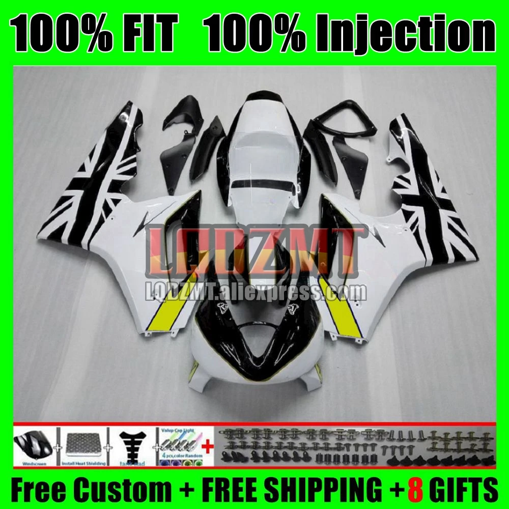 Injection Body For Triumph Daytona 675 CC 09 10 11 12 09-12 White black 119No.21 Daytona675 2009 2010 2011 2012 OEM Fairing Kit