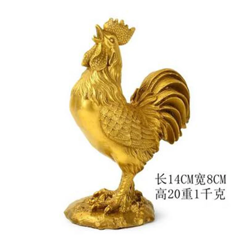 

Brass Fuzi Chicken Golden Rooster Dawn Bedroom Decoration Home Living Room Copper Rooster Crafts