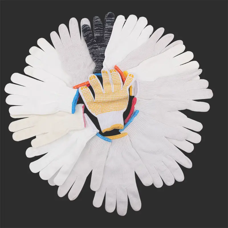 24 PCs Wear-Resistant Work Non-Slip Gloves Thickened