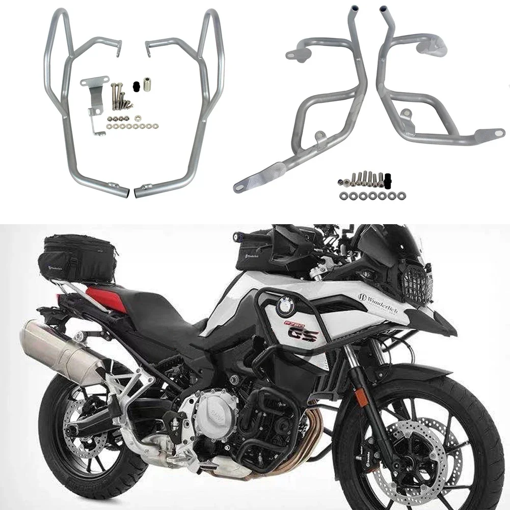 Upper Lower Engine Crash Bar Protection For BMW F750GS F850GS 2018 2019 2020