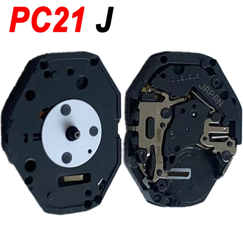 Japan PC21J Watch Movement With Rod For Miyota PC21J Quartz Watch Accessories Without Electronic 3 Pins Watch Movement