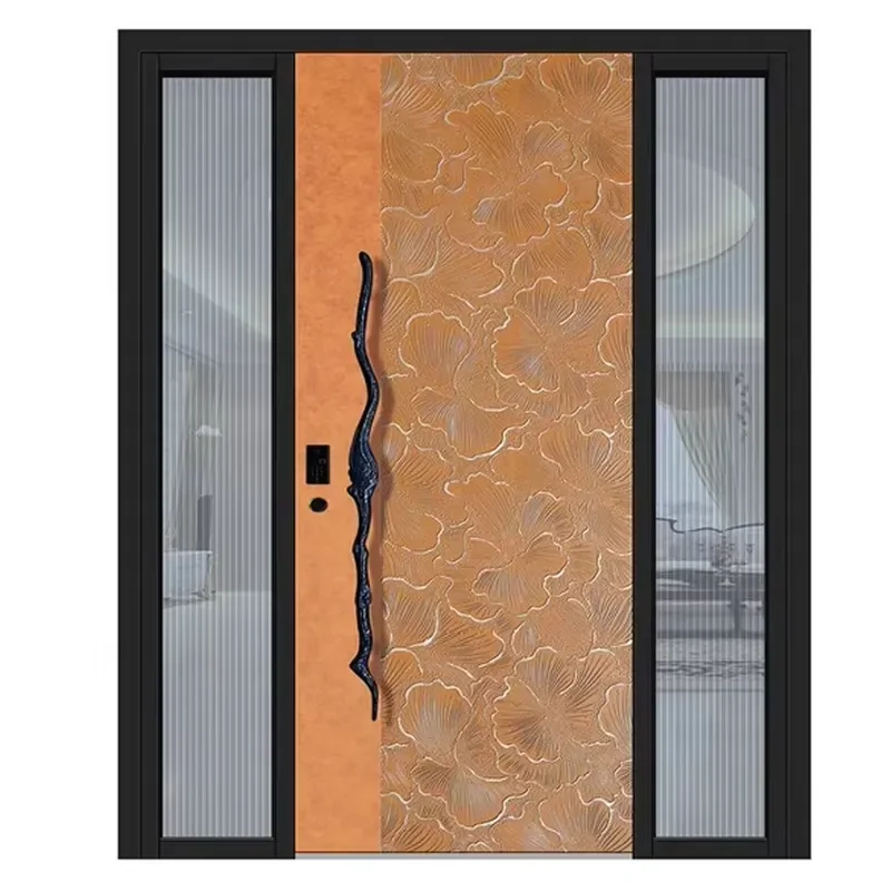 Customized Aluminum Entrance Front Door with Double Opening and Double Opening Mother and Child Doors in the United States