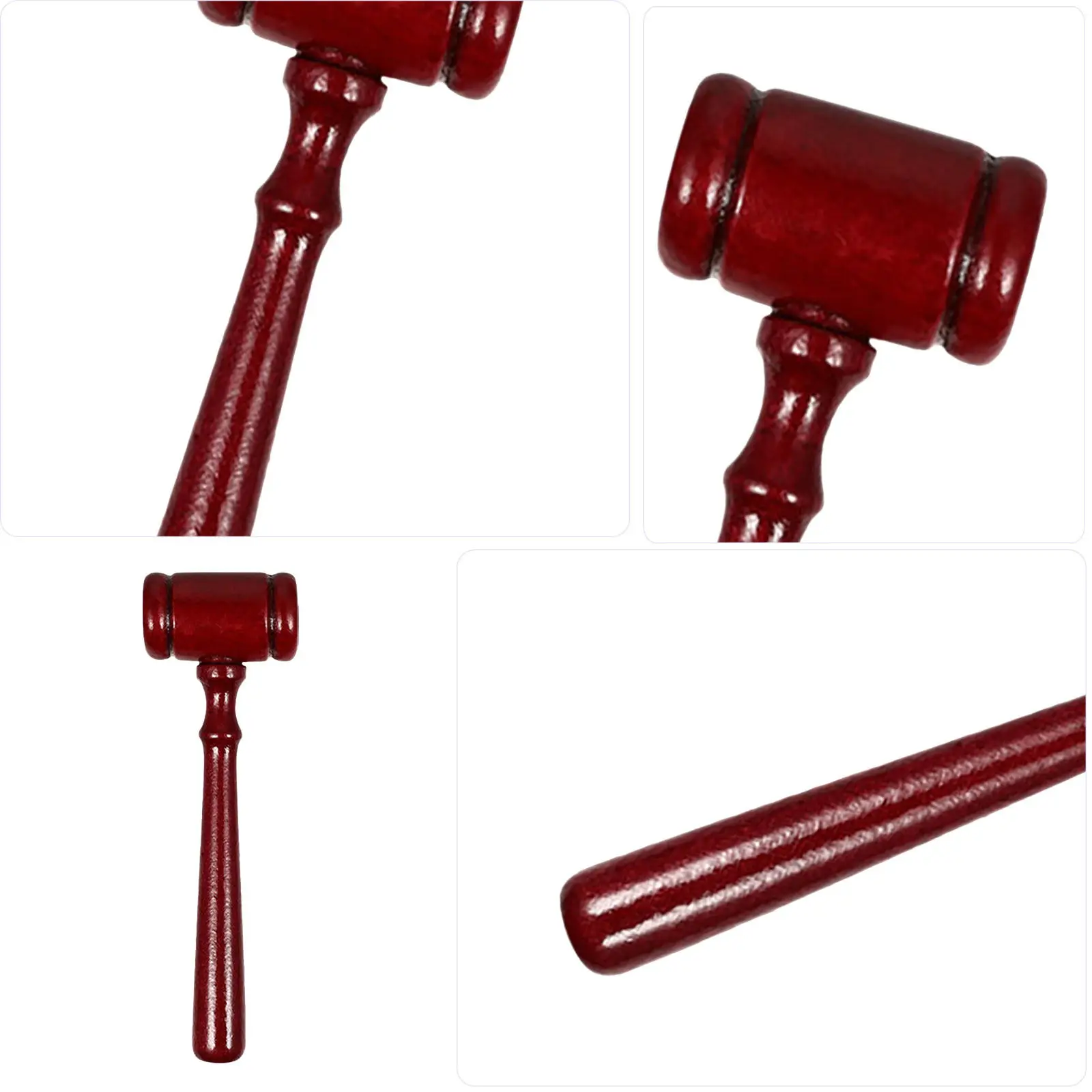 2Pcs Elegant Wooden Judge Gavel Handcrafted Solid Wood Gavel for Legal Professionals Auction Events Courtroom Decor Gift