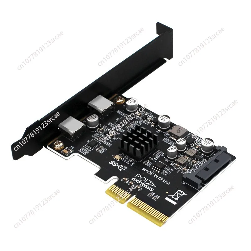 for Desktop computer built-in pcie3.0 to USB 3.1 expansion card type-c10Gb dual port full height half height