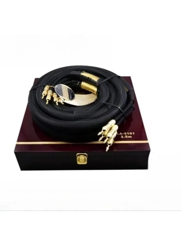 2026 Hot Sale NEW A Pair Choseal 6N OCC Audiophile HIFI Speaker Cable 24K Gold-plated Banana Plug Level Speaker Cable