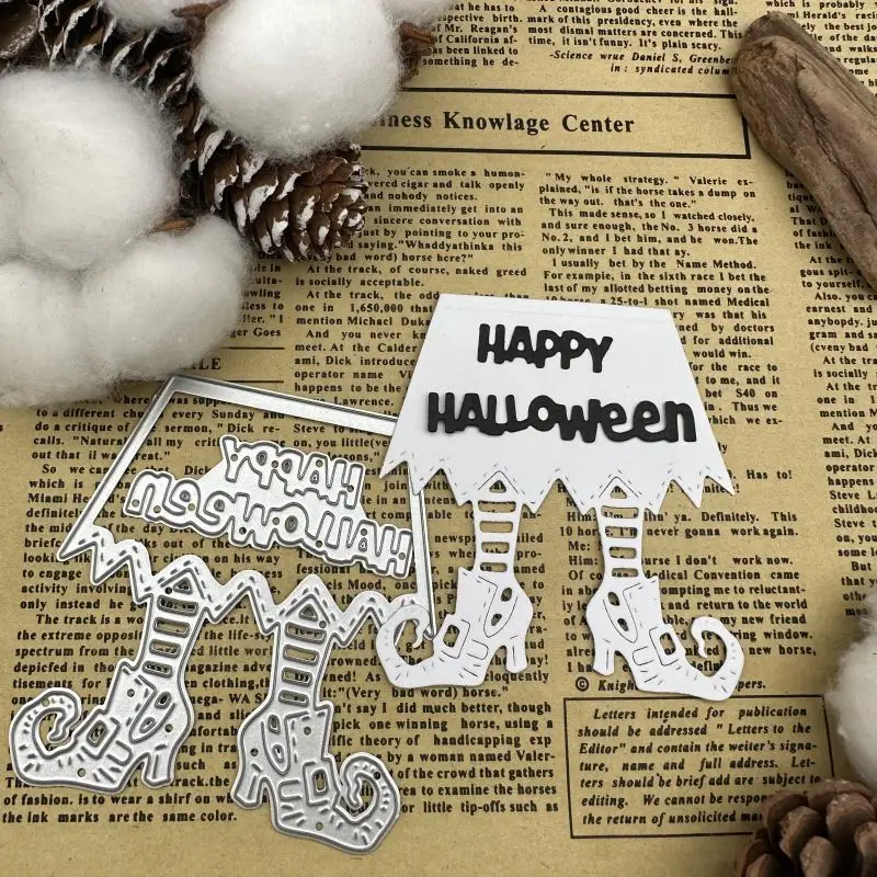 Halloween high heels Metal Cutting Dies DIY Scrapbooking Album Paper Cards Decoration Crafts Embossing Die Cuts Handmade