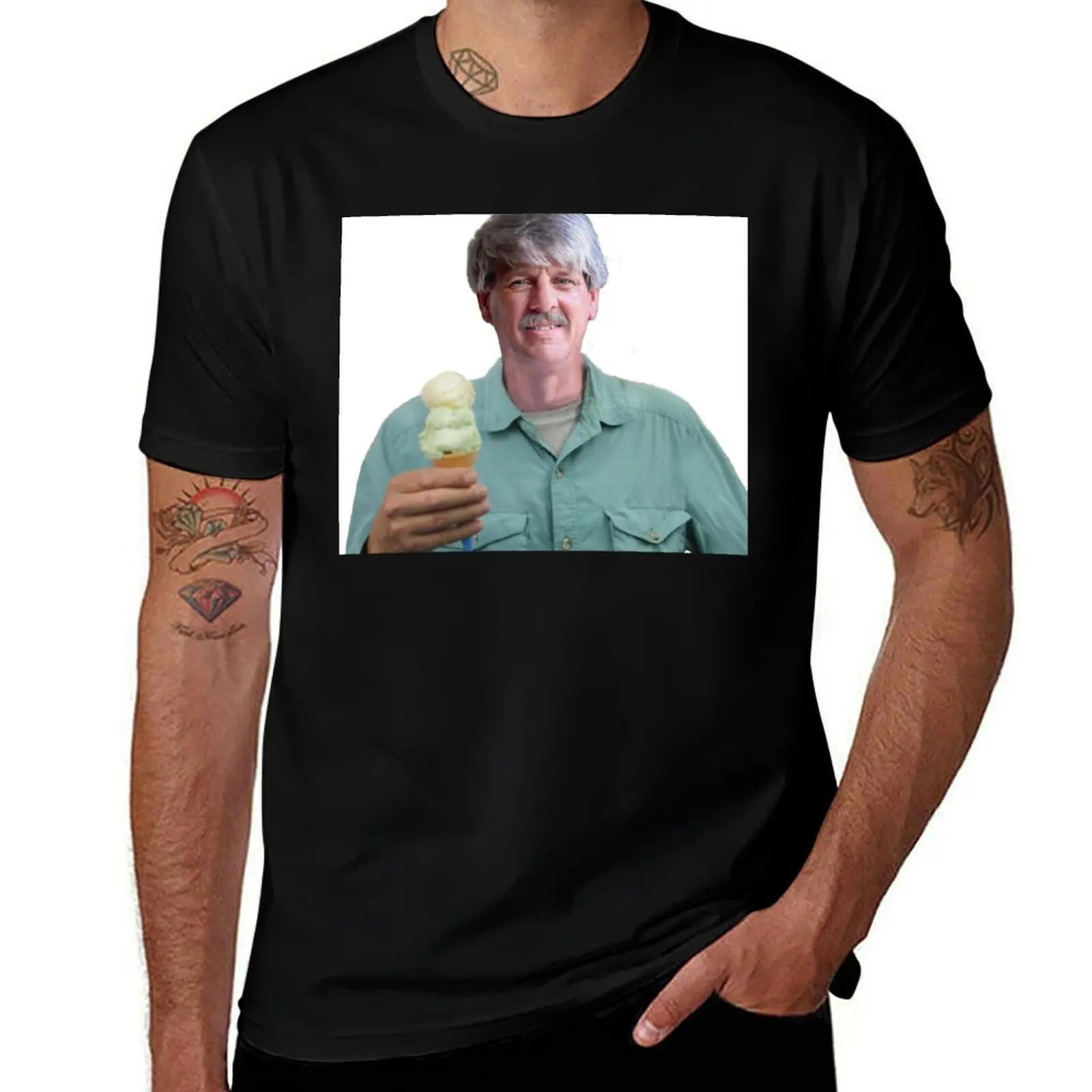 Guy McPherson with Ice Cream Cone T-Shirt graphic t shirts luxury clothing labubu t shirts for men