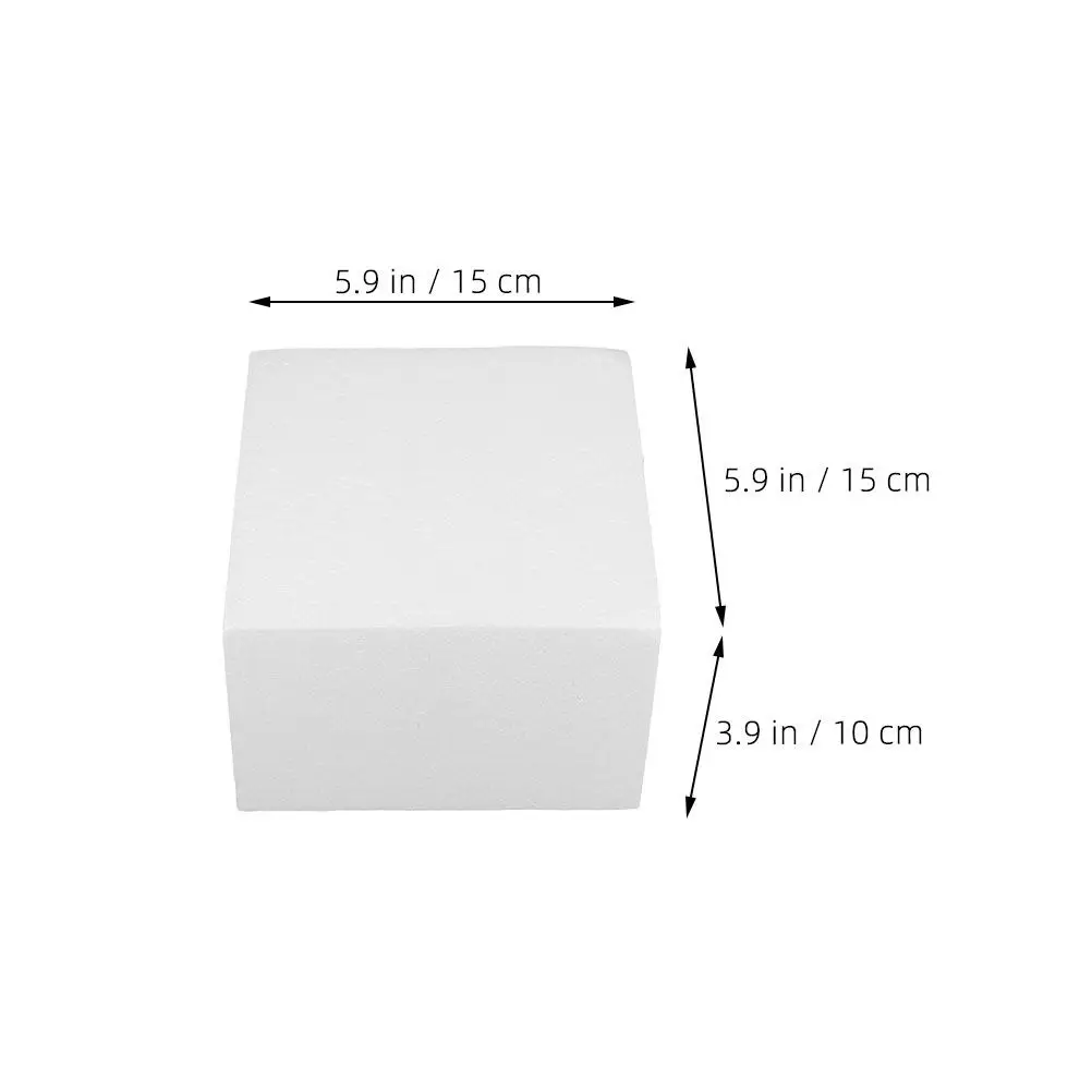 10pcs Cake Decorating Dummy Molds Lightweight Foam Base for Birthday Wedding Professional Baking Tools Fondant Practice Cake