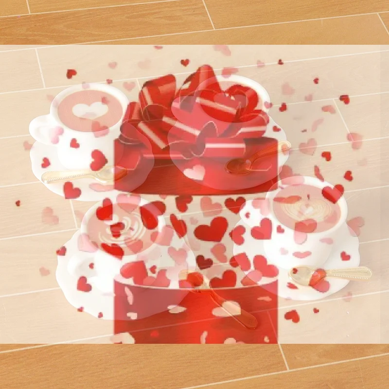 ชุดแก้วกาแฟจำลองสำหรับบ้านตุ๊กตา 1/12 ของตกแต่งห้องนั่งเล่น ของเล่นอาหารสำหรับบ้านตุ๊กตา อุปกรณ์เสริม