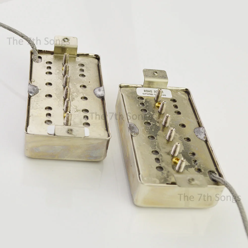 Alnico 2 / Alnico 5 Humbucker Size P90 Phat Ca Style Pickup Rebel 90 R90 Single Coil Pickup for Electric Guitar Nickel