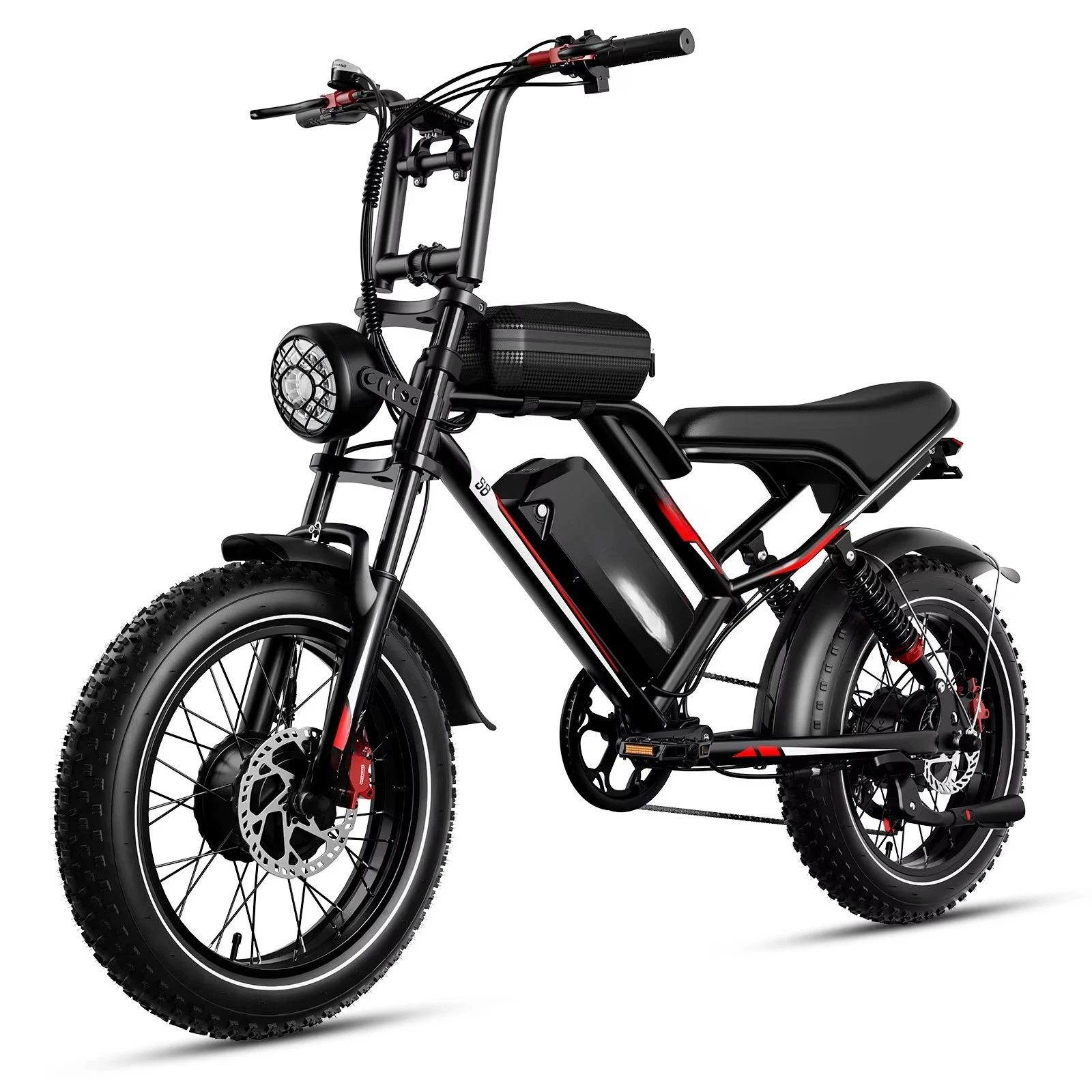 

2000W New High Speed 20inch Hydraulic Brake Adults Electric Bike With 25AH Dual Motor Electric Motorcycle Bicycle