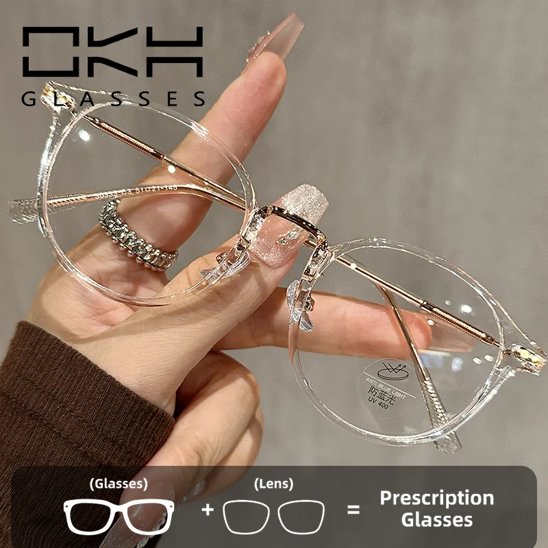 

Стильные овальные очки OKH для женщин и мужчин, антибликовые очки с защитой от синего света, очки для чтения с диоптриями