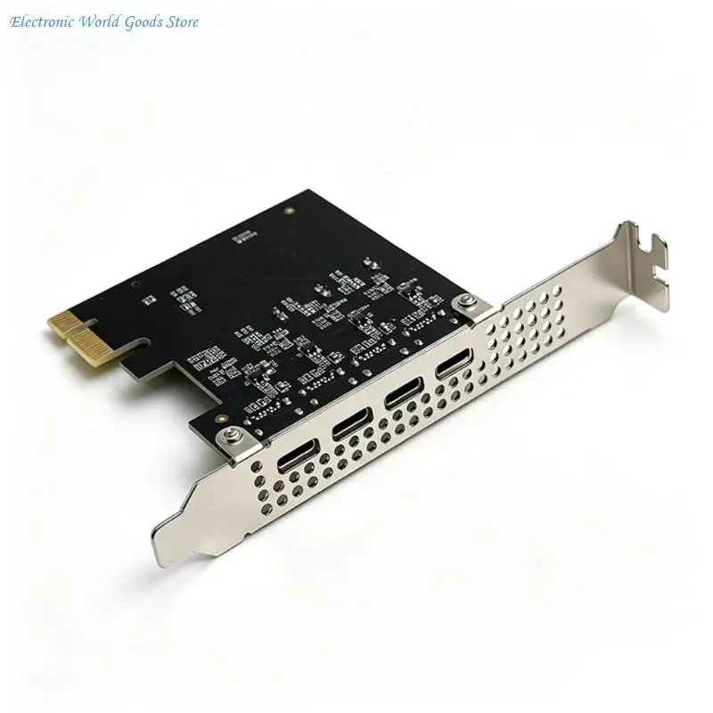 A3PD PCIe Expansion Card With 4 Type C Port USB 3 2 Gen1 5Gbps Speed For Desktop