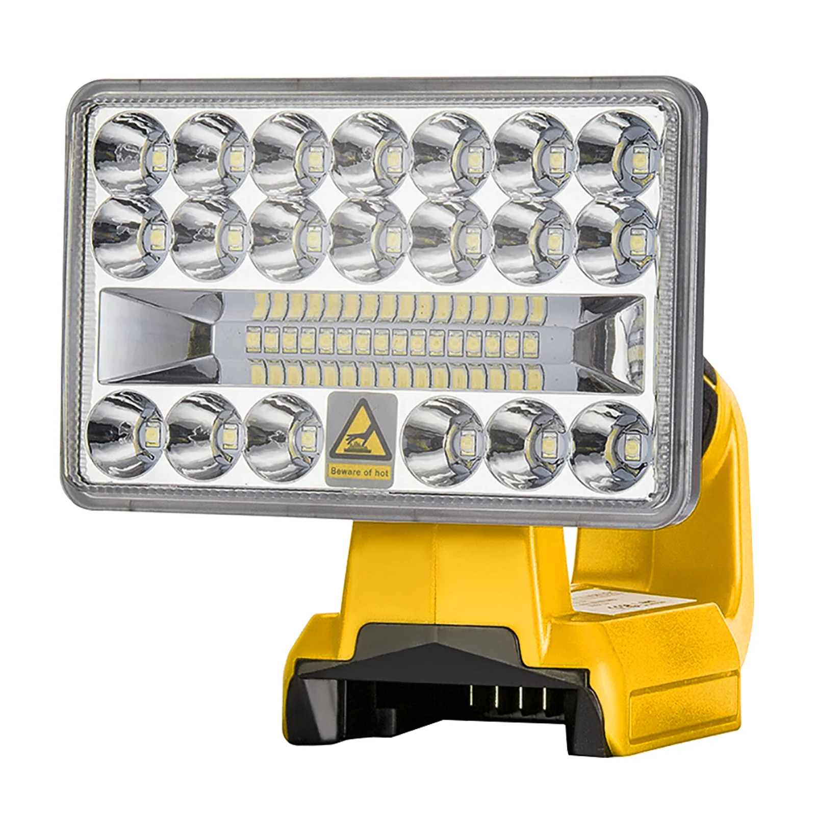 Cordless LED Work light for Dewalt 20V Battery 18W 2000LM LED Flood Light Outdoor Flashlight with USB Port (No Battery)