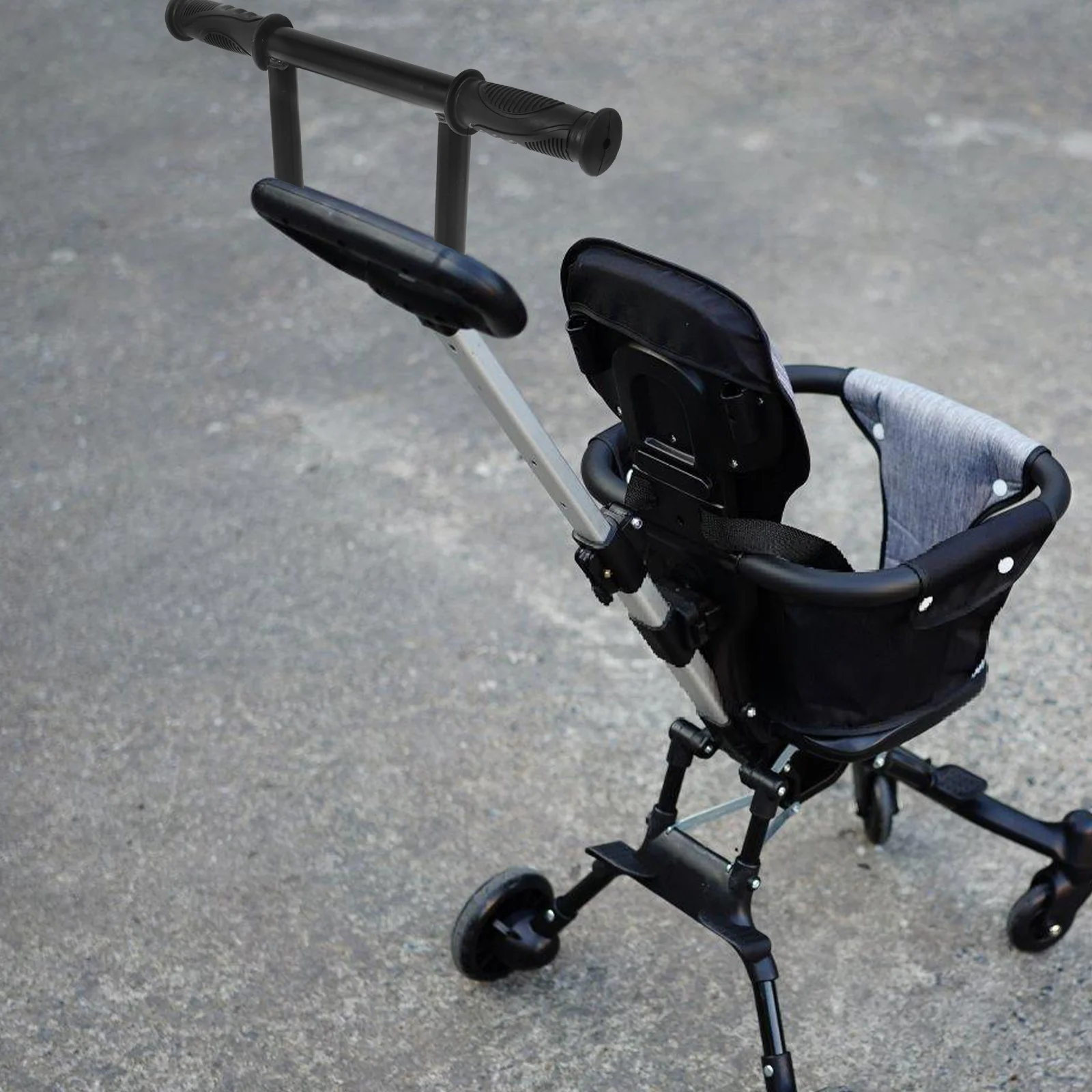 

Stroller Armrest Adjustable Steel Handle Replacement Bumper Crossbar Extender Durable Practical Stroller Accessories