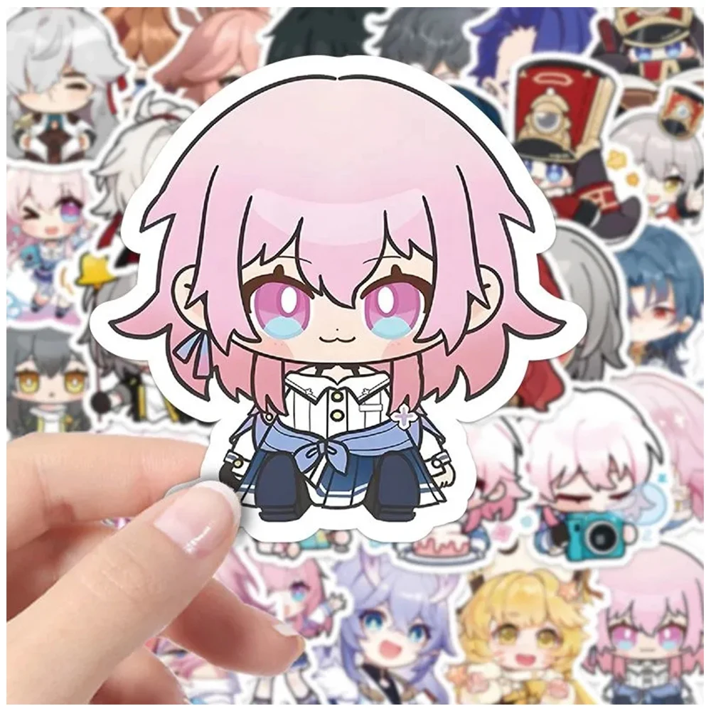 10/30/50pcs Cute Anime Honkai Star Rail Stickers Game Cartoon Decal Waterproof Decorative Skateboard Diary Laptop Kawaii Sticker