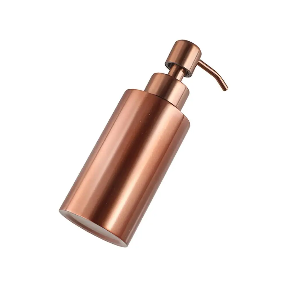 Stainless Steel Soap Dispenser 250ml/350ml/550ml Rose Gold Lotion Pump Metal Pump Manually Pressing Hand Sanitizer Bottle