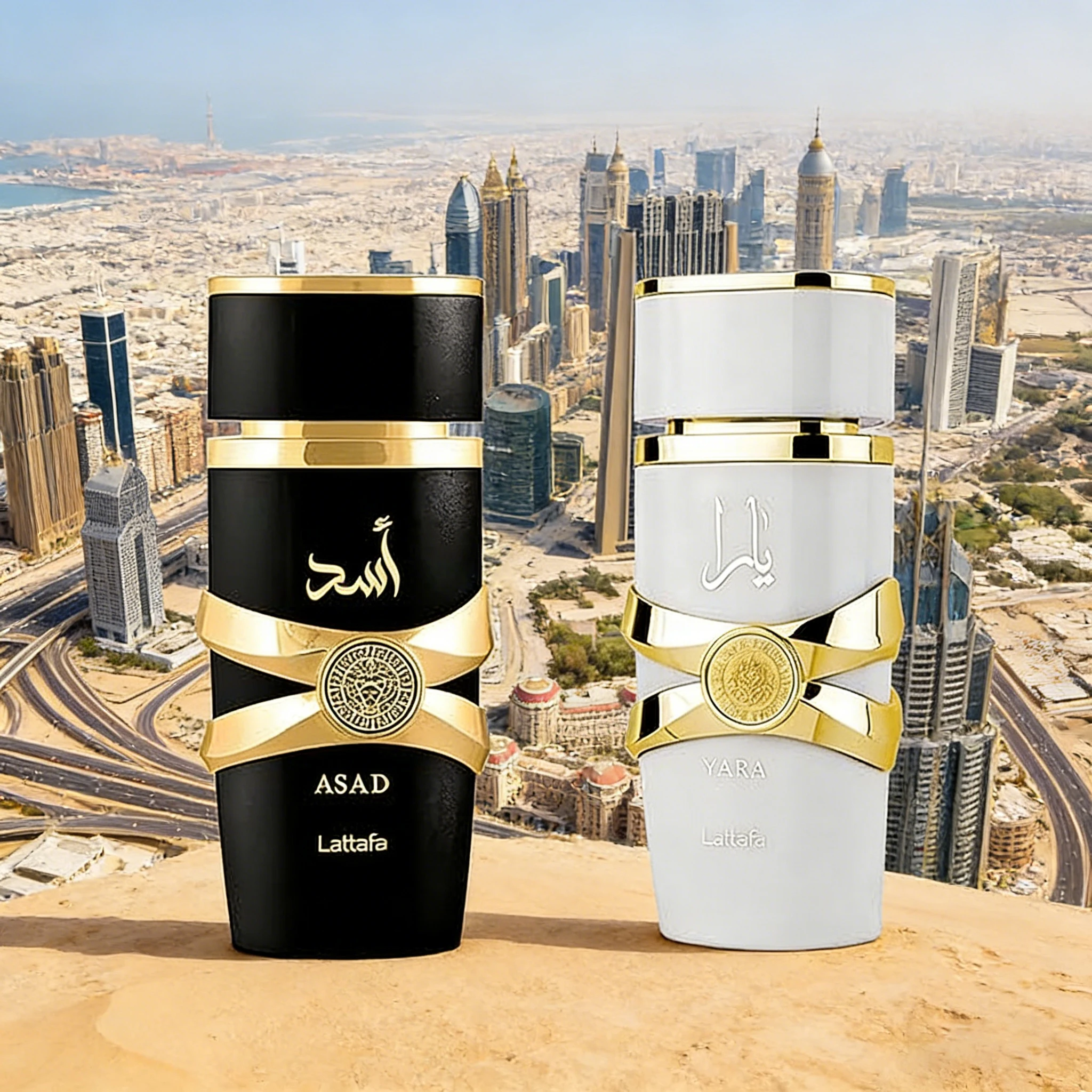 

Lattafa ASAD YARA Luxury His Hers Fragrance Set Authentic Dubai Arabian Eau Parfum Long-Lasting Men Cologne Women Couple Bundle