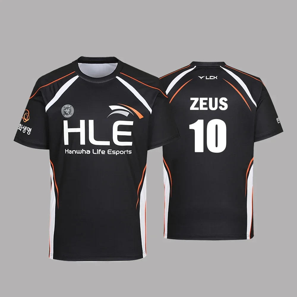 زي نادي HLE Esports الجديد لعام 2025 زي زيوس فايبر جيرسي جامعة الأساطير لعبة بدلة تدريب رياضية تي شيرت ملابس الشارع ملابس فضفاضة