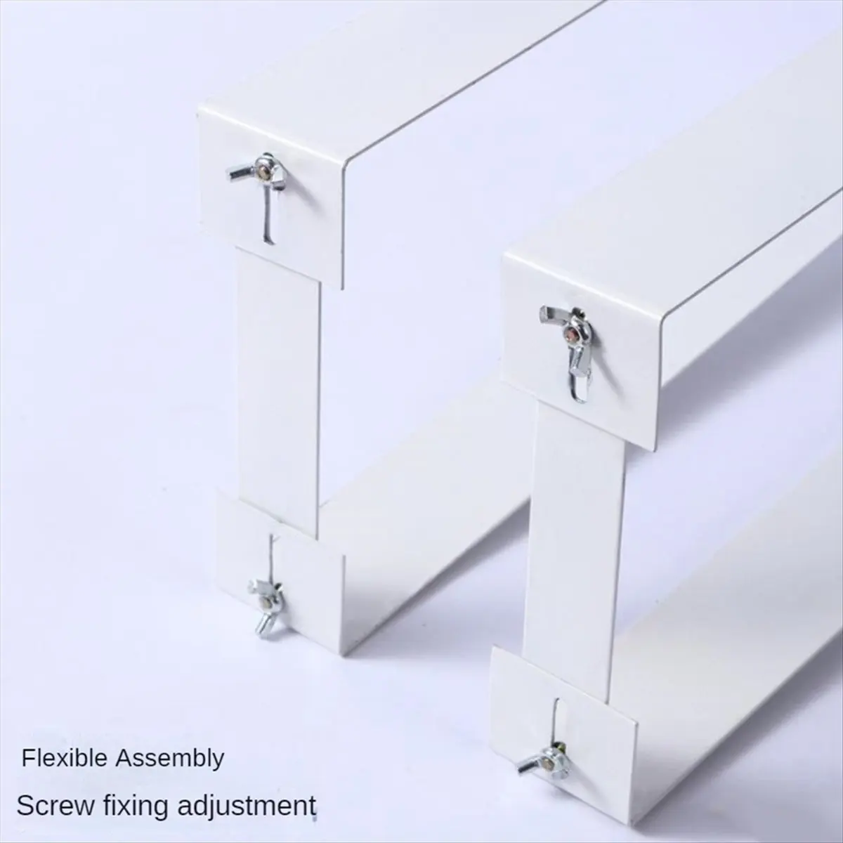 N86R 1 Set Under Desk PC Mount Bracket for Computer Case Computer Mainframe Hanger Host Box Stand Bracket Rack Black