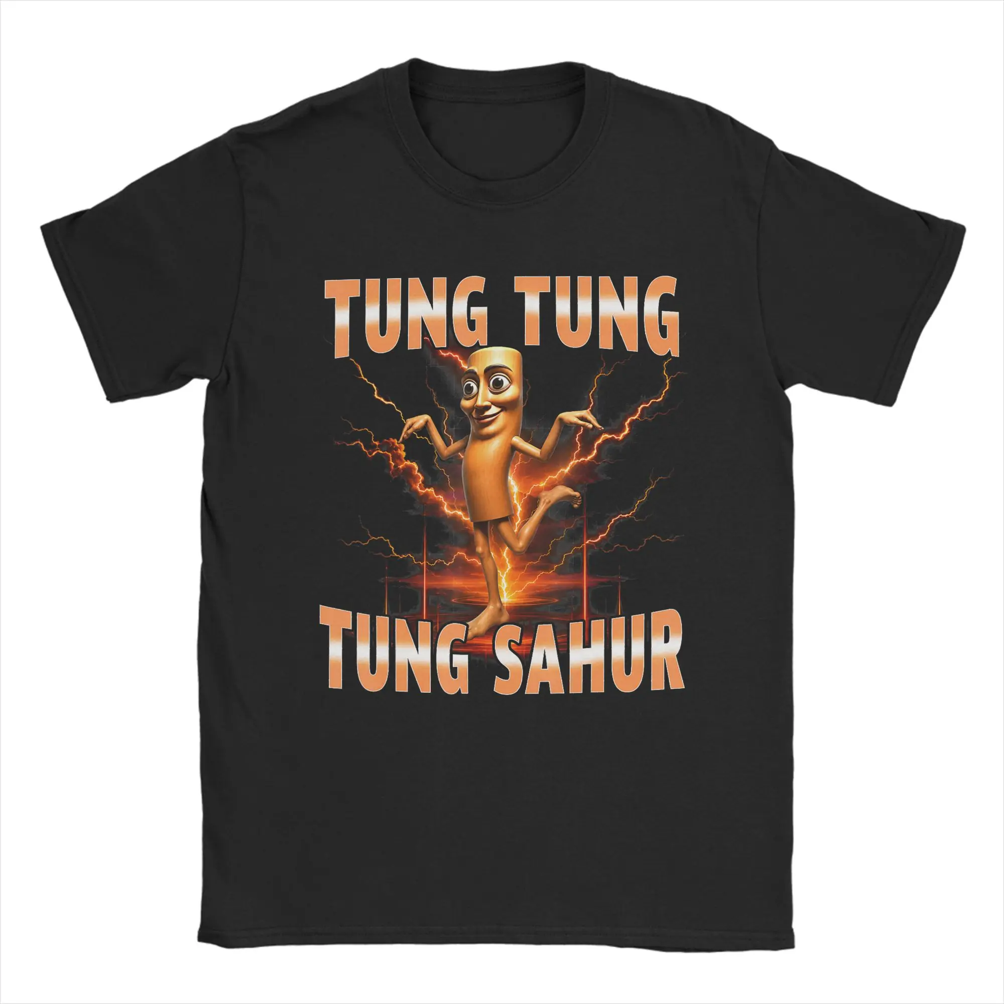 Men Women's T-Shirt Tung Tung Tung Sahur is Calling Funny Viral Dance Meme T Shirts Beach Tees Cotton Clothes Birthday Gift
